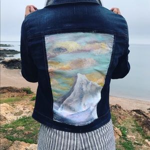 Hand painted Denim Jacket